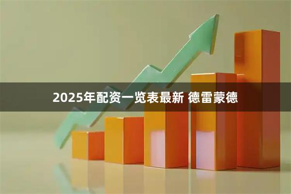 2025年配资一览表最新 德雷蒙德